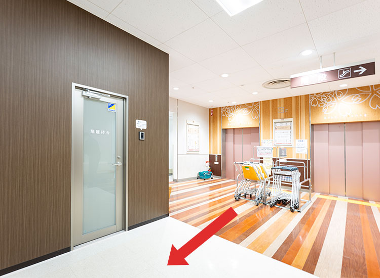 3階からクリニックまでのルートの写真